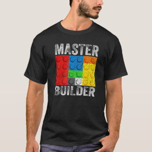 Camiseta Blocos componentes do Master Builder Brick Builds