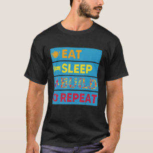 Camiseta Blocos Construindo Ideias Suspender Comer Compilaç