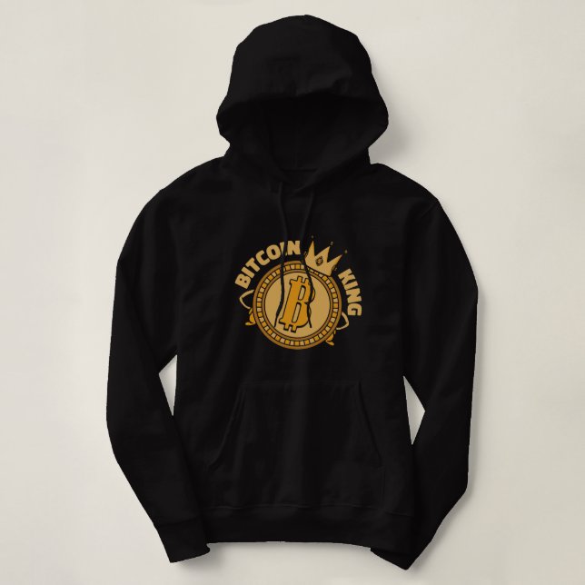 Camiseta Blocos Cryptocurrency King Crypto Bit (Frente do Design)