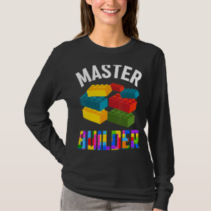 Camiseta Blocos de Brick Builder do Cute Builder
