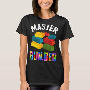 Camiseta Blocos de Brick Builder do Cute Builder
