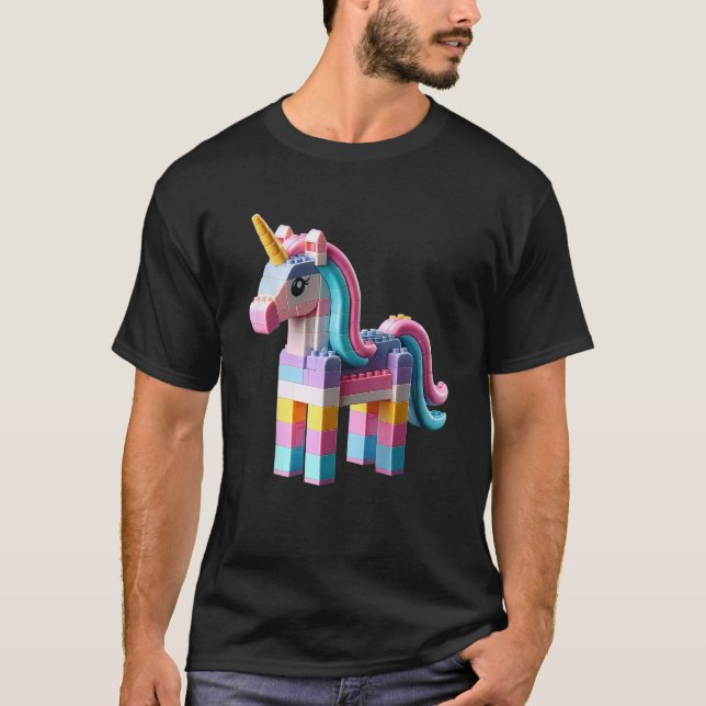 Camiseta Blocos de Bricks do Master Builder Tocar Bricks Un (Frente)