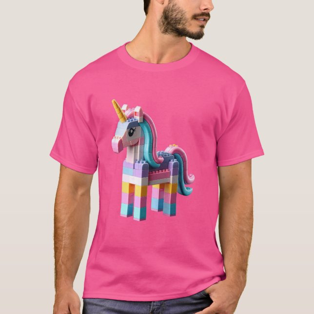 Camiseta Blocos de Bricks do Master Builder Tocar Bricks Un (Frente)