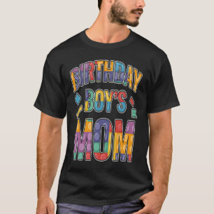 Camiseta Blocos de Construção da Mãe do Aniversário 3