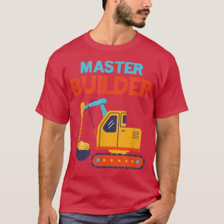 Camiseta Blocos de Construção do Master Builder Excavator F