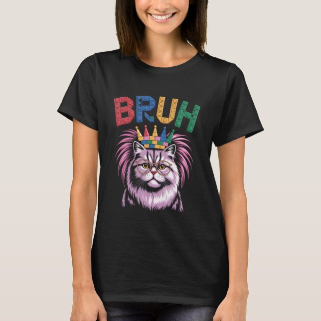 Camiseta Blocos De Construção Tijolo Construtor Mulheres Ho (Frente)