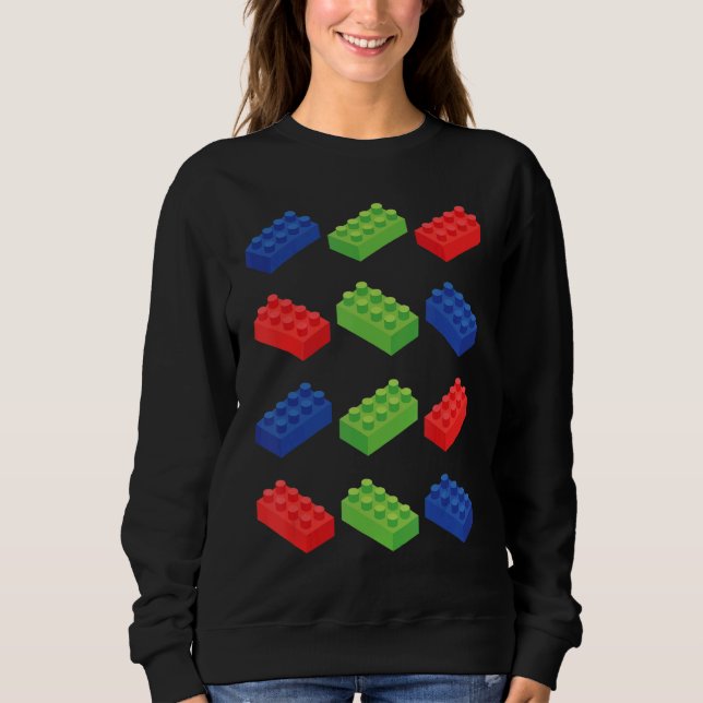 Camiseta Blocos de construção Tijolos Master Builder Brickl (Frente)