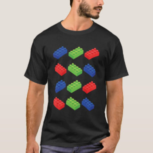Camiseta Blocos de construção Tijolos Master Builder Brickl