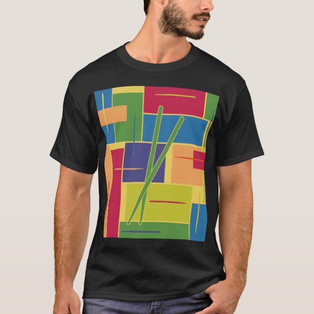 Camiseta Blocos de Cor de Percussão (Frente)
