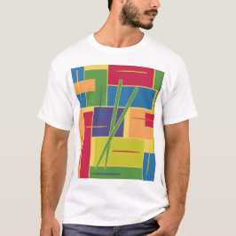 Camiseta Blocos de Cor de Percussão