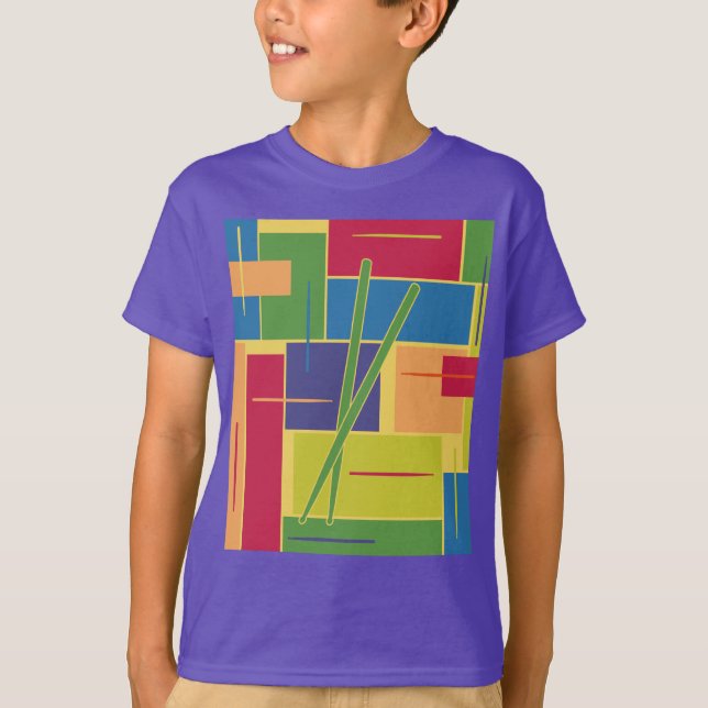 Camiseta Blocos de Cor de Percussão (Frente)