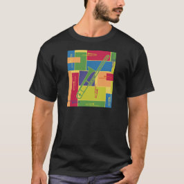 Camiseta Blocos de Cor de Trombone