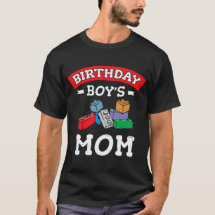 Camiseta Blocos de Edifícios da Mãe do Aniversário 5