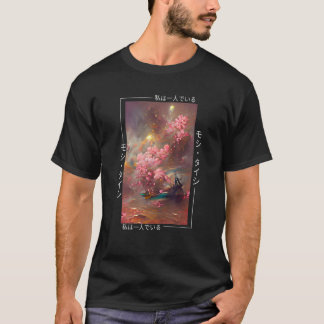 Camiseta Blocos de madeira de arbustos japoneses
