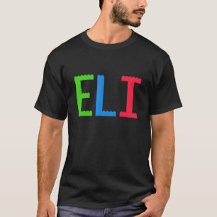 Camiseta Blocos de Pré-Escolas Personalizadas do Nome do Me