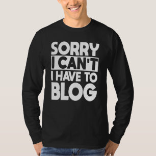Camiseta Blog do Criador de Conteúdo do Blog do Editor do B