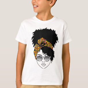 Camiseta Blogue de Cartaz da Mulher Americana Africana Kent