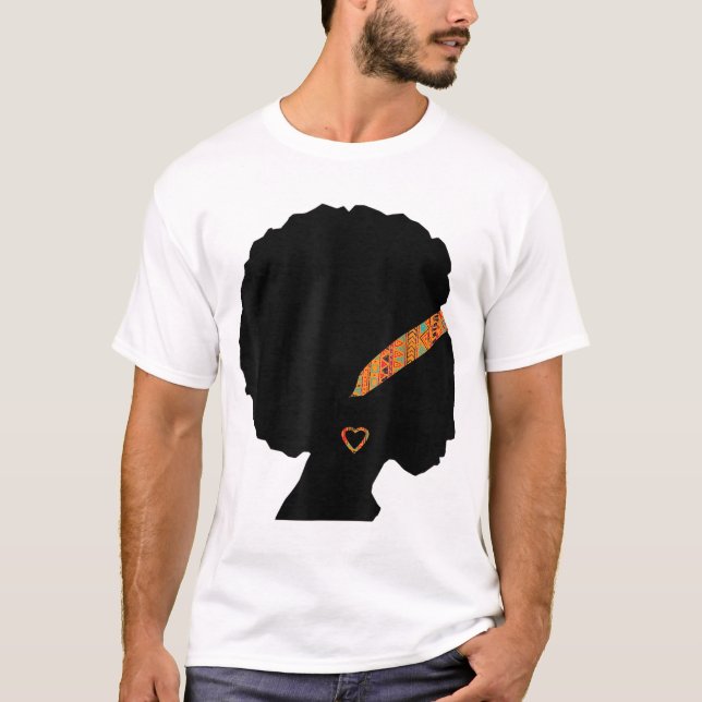 Camiseta Blogue de Cartaz da Mulher Americana Africana Kent (Frente)