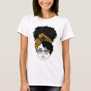 Camiseta Blogue de Cartaz da Mulher Americana Africana Kent