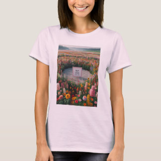 Camiseta Blogue do Jardim de Autoamor - Floral Inspiraciona