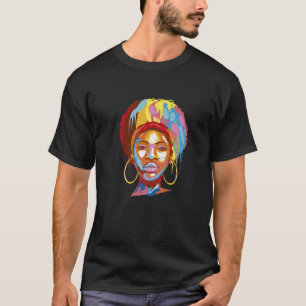 Camiseta Blogueira afro-americana Roots Hairstyle