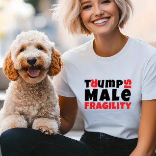 Camiseta Blogueiro anti-trump feminista slogan vermelho neg