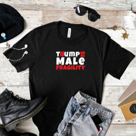 Camiseta Blogueiro anti-trump feminista slogan vermelho neg