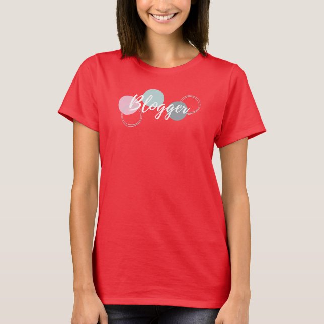 Camiseta Blogueiro com bolhas (Frente)