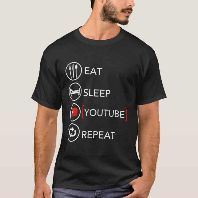Camiseta Blogueiro De Vídeo Como Subcribe Podcaster (Frente)