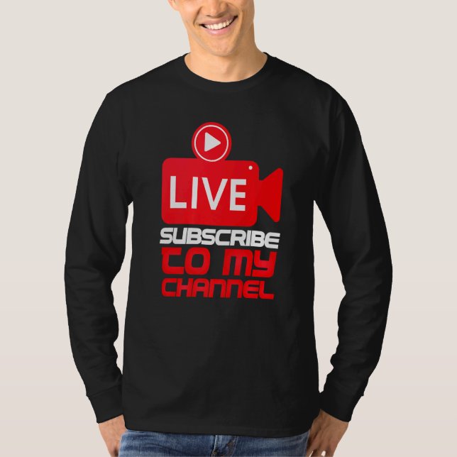Camiseta Blogueiro do Live Irl Streaming Streaming Creator (Frente)