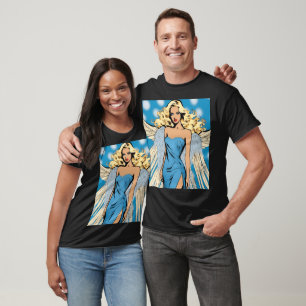 Camiseta Blonde Elegant Angel Art