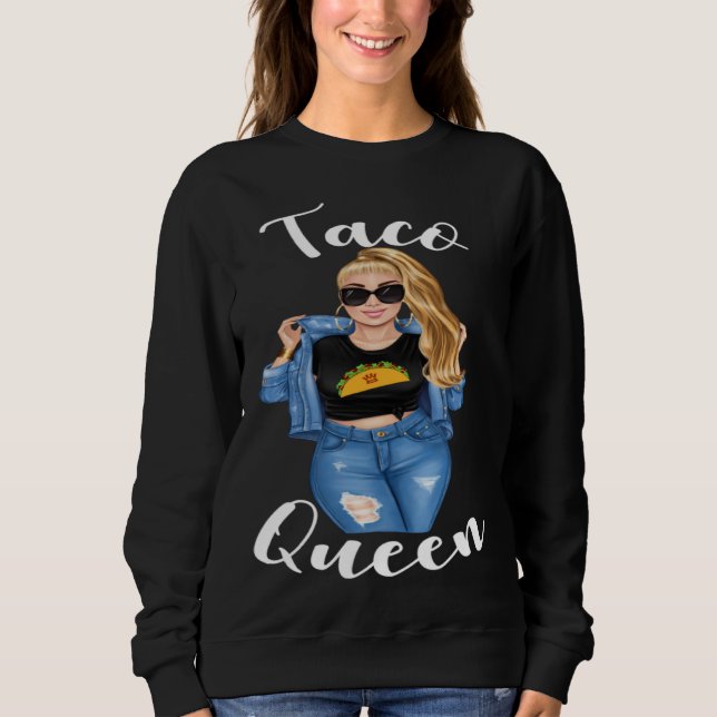 Camiseta Blonde Taco Queen Cinco De Mayo 5  Womens Women (Frente)