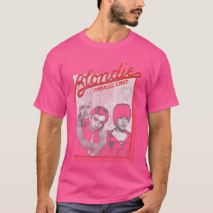 Camiseta Blondie Parallel Lines Heart of Glass Foto Antiga