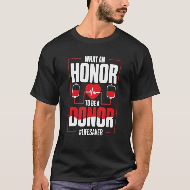 Camiseta Blood Donation  Blood Donor Hero (Frente)