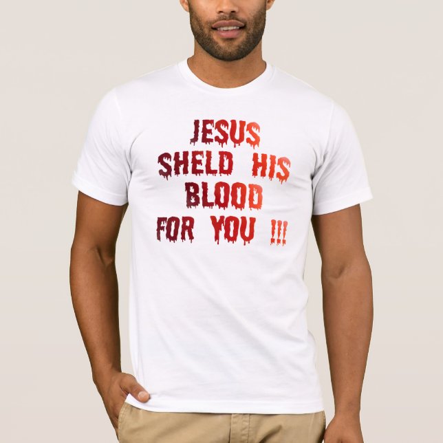 Camiseta Blood for you Vermelho TRANS PNG (Frente)