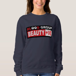 Camiseta Blood Group Beauty +ve empoderando design de texto