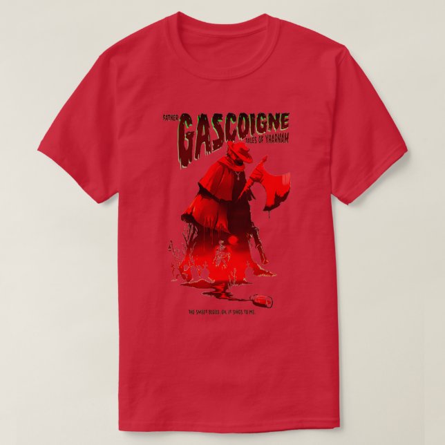 CAMISETA BLOODBORNE PAI GASCOIGNE 5 (Frente do Design)