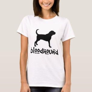 Camiseta Bloodhound com texto legal