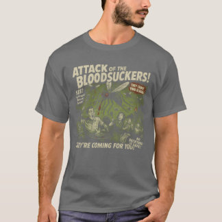 Camiseta Bloodsuckers Atacam Mosquitos Filme Poster Vintage