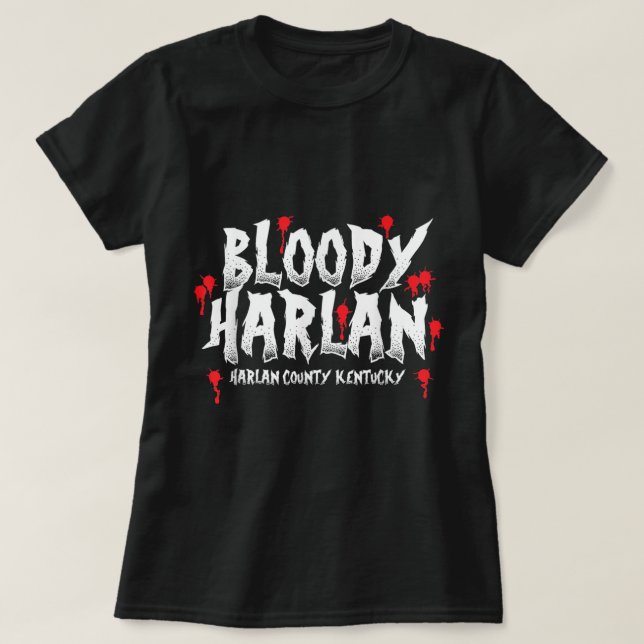 Camiseta Bloody Harlan County Ky (Frente do Design)