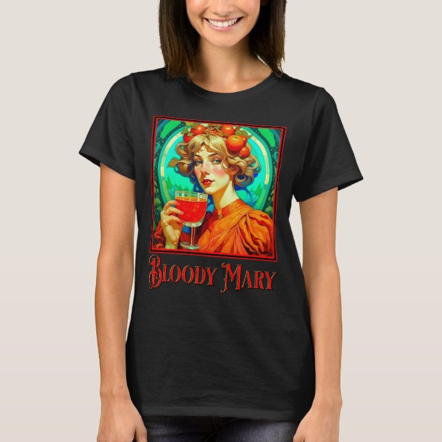 Camiseta Bloody Mary Art Nouveau (Frente)