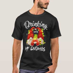 Camiseta Bloody Mary Gnome ama Bebendo com meus fantasmas