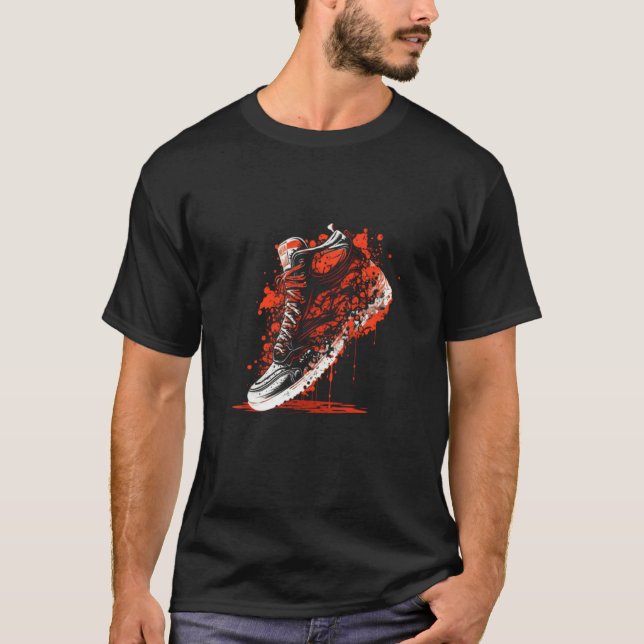 Camiseta Bloody sneaker (Frente)