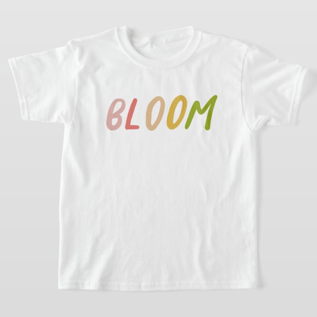 Camiseta Bloom Bonito Crianças Simples Coloridas (Postura )