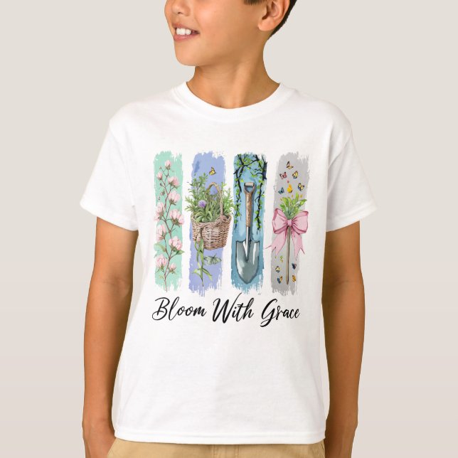 Camiseta Bloom com a Arte Floral Grace Garden (Frente)