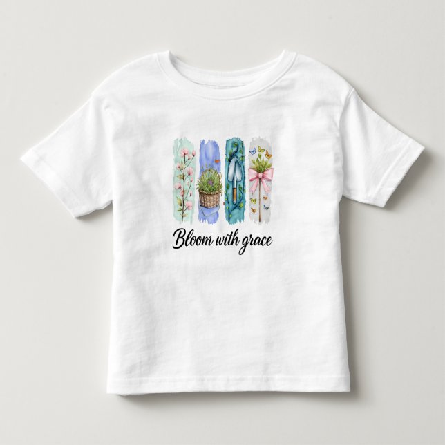 Camiseta Bloom com a Arte Floral Grace Garden (Frente)