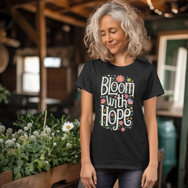 Camiseta Bloom com Esperança (Criador carregado)