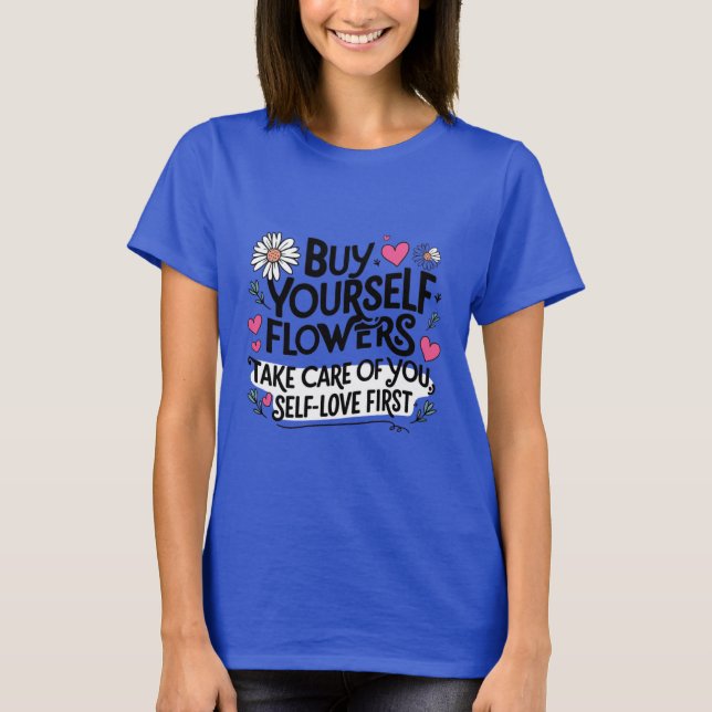 Camiseta Bloom com Mulheres de Tee Autoamadas (Frente)