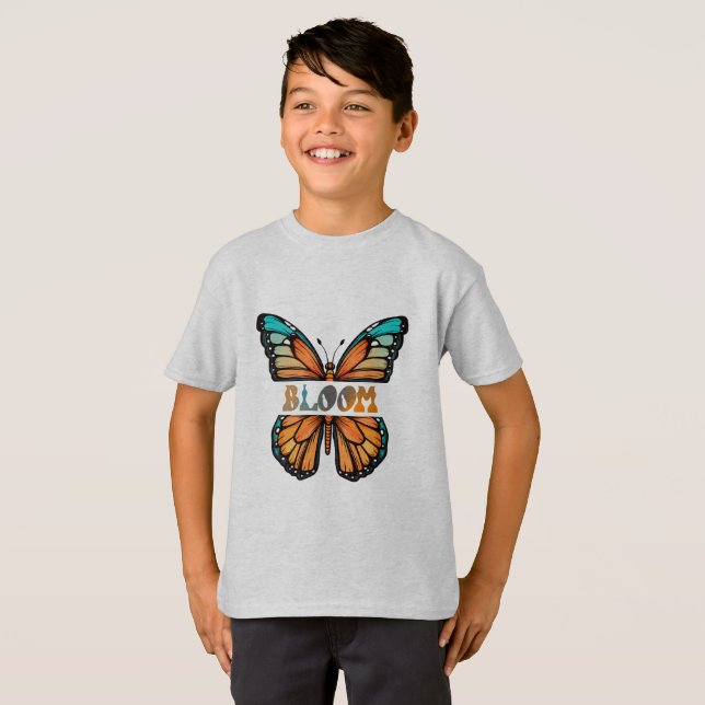 Camiseta Bloom - Design de borboleta (Frente Completa)