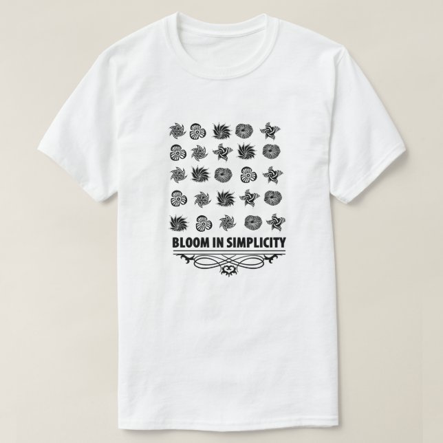 Camiseta Bloom na Simplicidade (Frente do Design)